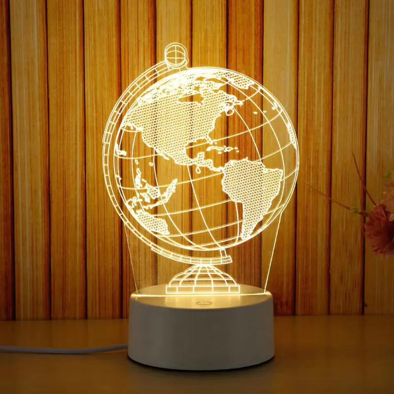 Multi-Shape 3D LED Acrylic Night Light