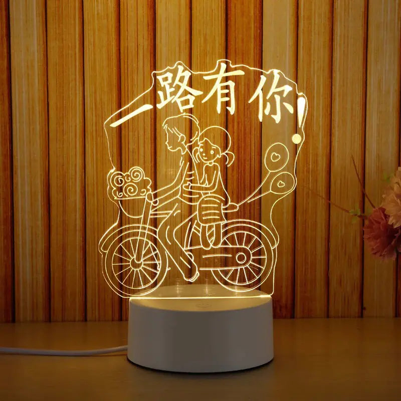 Multi-Shape 3D LED Acrylic Night Light