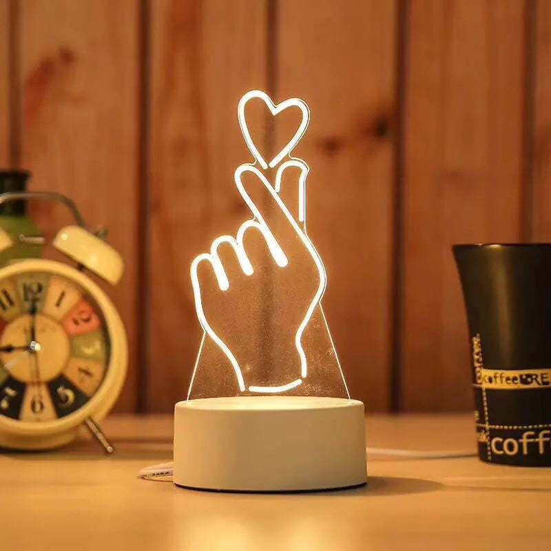Multi-Shape 3D LED Acrylic Night Light