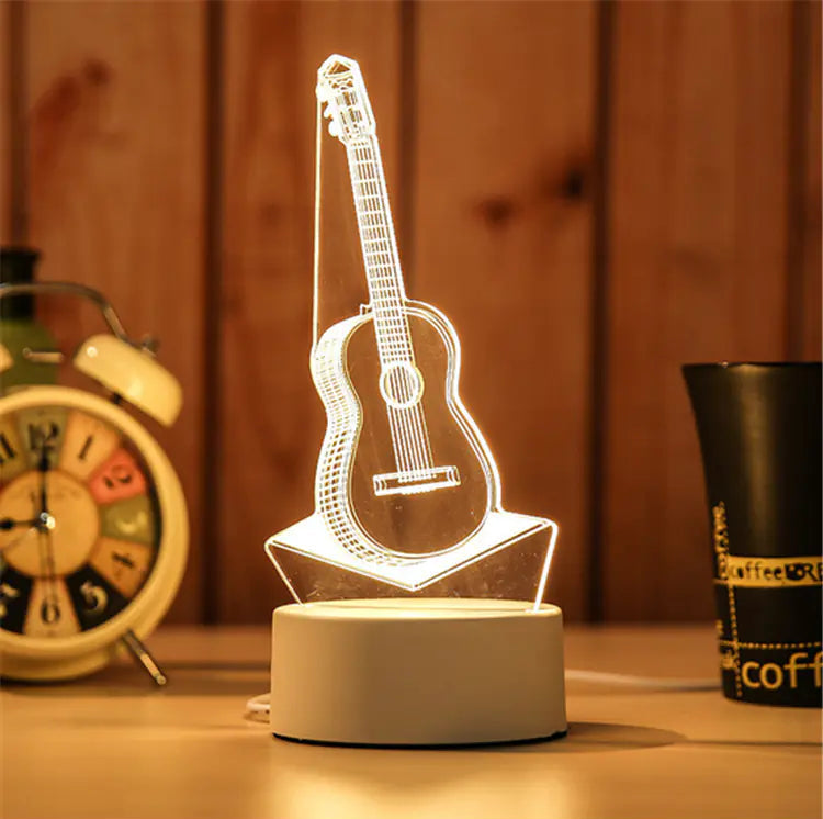 Multi-Shape 3D LED Acrylic Night Light