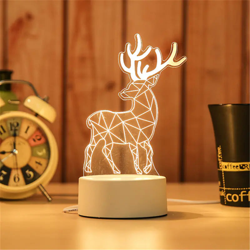 Multi-Shape 3D LED Acrylic Night Light