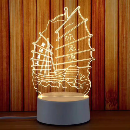 Multi-Shape 3D LED Acrylic Night Light