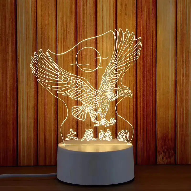 Multi-Shape 3D LED Acrylic Night Light